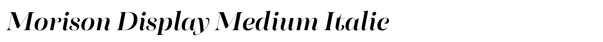 Morison Display Medium Italic image